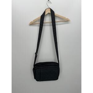 LUG Wings Gray Quilted Insulated Travel Crossbody RFID Bottle Bag Compartments